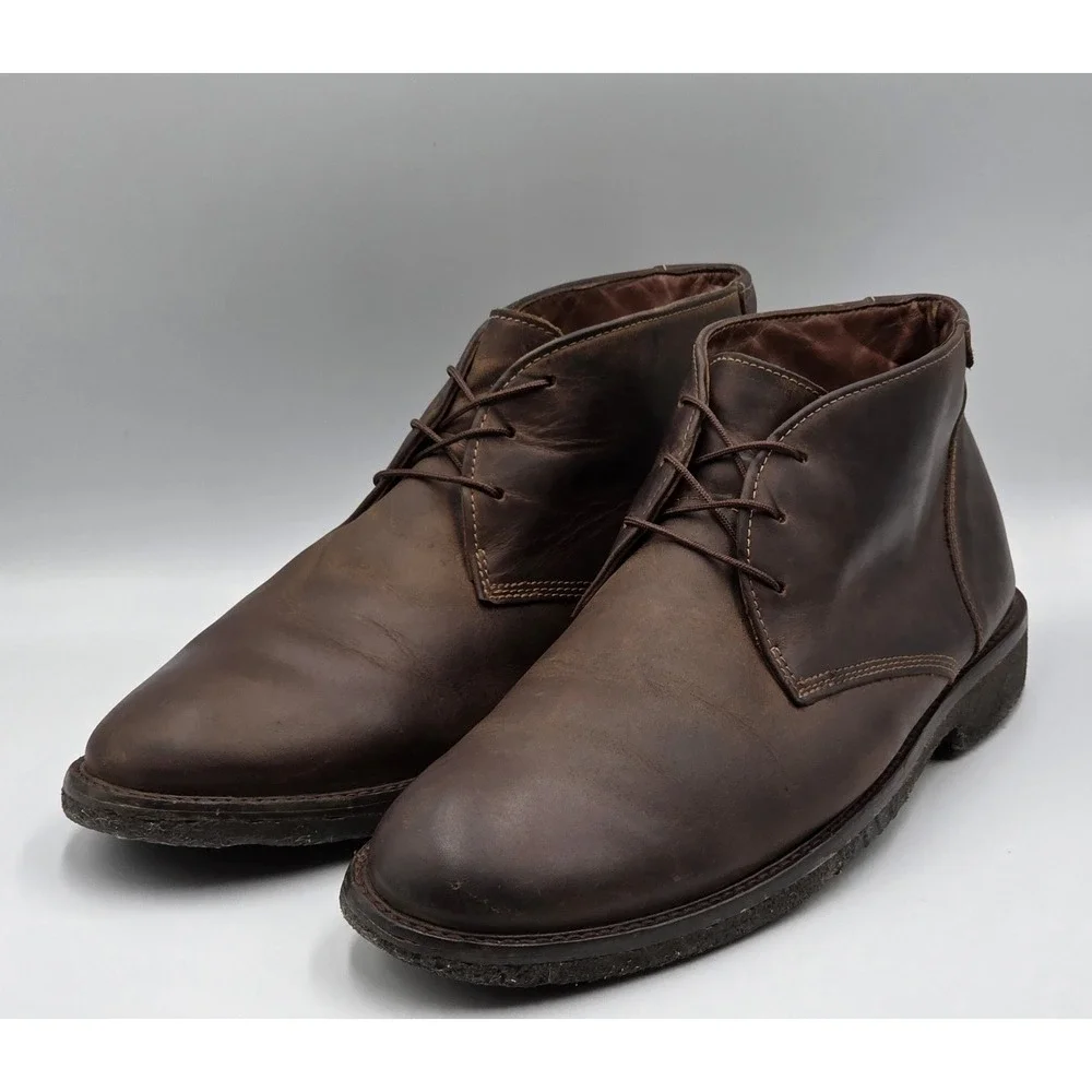 Johnston & Murphy Copeland Chukka Boots Brown Leather Mens 9.5M India